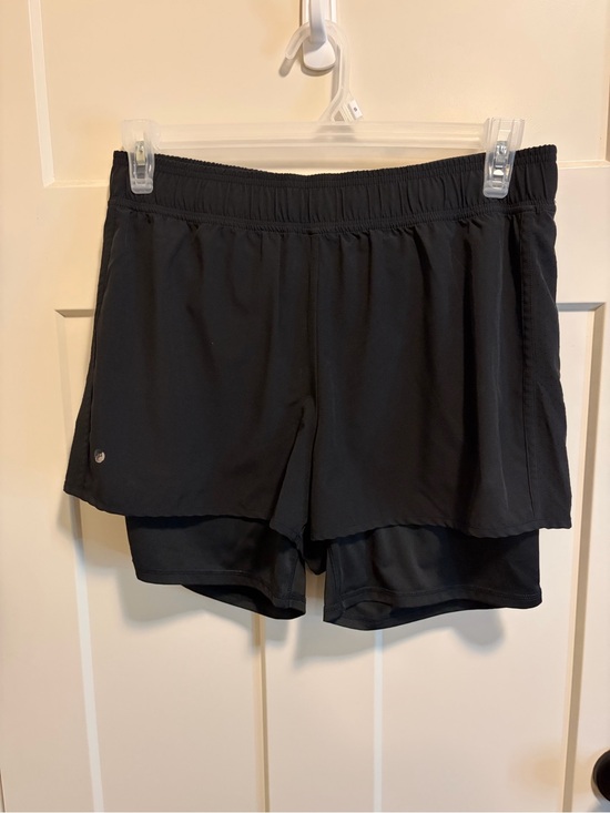 Jockey Pants - Jockey Black Layered Athletic Shorts with Inner Compression